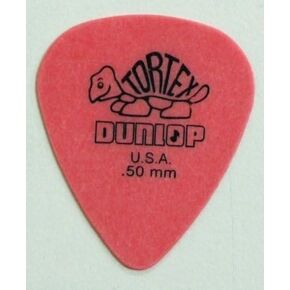 JIM DUNLOP 418R.50 Tortex® Standard, Red, .50mm, 72/Bag