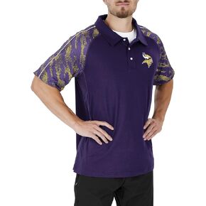 Zubaz Men's Elevated Field Polo with Viper Print Accent
