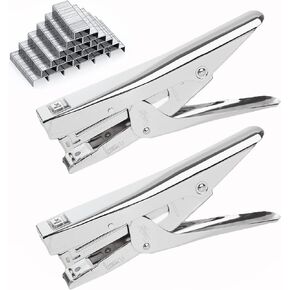 2 Pack Plier Stapler Heavy Duty Office Stapler Product Stapler 20 Sheets Capacity with 4000 Staples