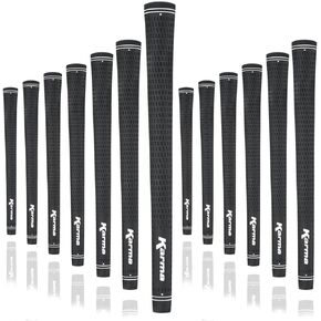 Karma Velour Black Midsize (+1/32") Golf Grips (13 Pack)