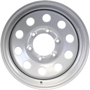 Trailer Wheel Rim 15X6 6 Lug On 5.5 in. Silver Modular 2830 Lb.