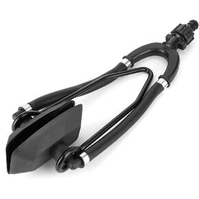 Aramox Outboard Motor Water Flusher,Dual Feed Motor Flusher Large Rectangular Ear Muffs Fast Connection Marine Boat Engine Parts