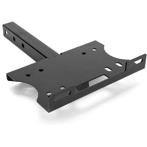 FieryRed Hitch Winch Mounting Plate with 2" Receiver, Trailer Winch Mount Bracket Fit for ATV UTV Truck
