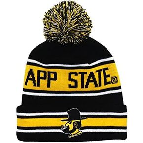 App State Beanie - Appalachian State Mountaineers Victory Yosef Retro Pom Beanie