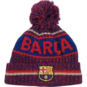 Icon Sports (ICOZ7) Men's Standard FC Barcelona Team Beanie, Blue, OSFM