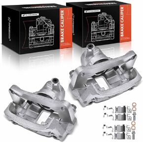 A-Premium Disc Brake Caliper Assembly with Bracket Compatible with Select Toyota Models - 4Runner 2003-2009, FJ Cruiser 2007-2014 - Rear Driver and Passenger Side, 2-PC Set
