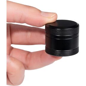 Metal Pill Box Pocket Purse Size - Waterproof Daily Pill Container, Single Aluminum Pill Case Portable Compact Round Medicine Organizer Pill Holder for Medication, Fish Oils Vitamins