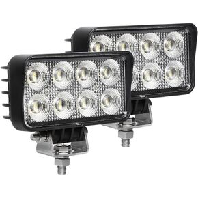 EXZEIT 64W Led Tractor Work Lights, 5600Lms Led Truck Work lights Flood Light fits Farm Tractor Engineer Truck ATV, 12/24V