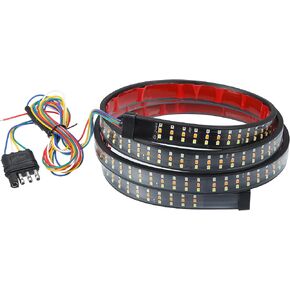 X AUTOHAUX 60 Inch Tailgate Light Bar 432 LED Light Strip Reverse Brake Turn Signals Strobe Lights for Chevy Silverado for Ford F150 F250 for Ram 1500 2500 3500 Truck RV