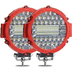شريط إضاءة LED دائري 7 بوصة من WINBANG، قطعتان 201 وات شريط إضاءة القيادة مصابيح الضباب كومبو شعاع LED إضاءة الطرق الوعرة لسيارات الدفع الرباعي والشاحنات وATV وسيارات الدفع الرباعي والصيادين