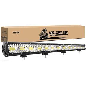 Nilight 37Inch 780W Triple Row Flood Spot Combo LED Bar 78000LM Off-road Truck Car ATV SUV Jeep Cabin Boat Light, 2 Years Warranty