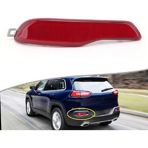 Rear Bumper Reflector for 2014 2015 2016 2017 2018 Jeep Cherokee 68105145AC Driver Side (Left)
