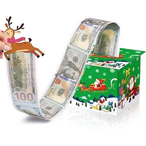 Happy Birthday Money Box for Cash Pull Video Game Theme Money Pull Box for Cash Gift with Greeting Card Birthday Surprise Money Roll Gift Box for Gaming Party Decor Kids Game Lover Blue