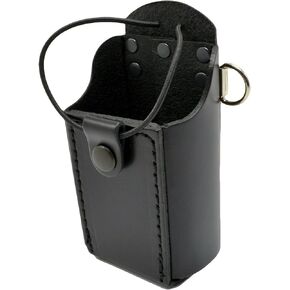 Universal Leather Radio Case Two Way Radio Holder with Adjustable Elastic Band for Firefighter, EMT and Law Enforcement