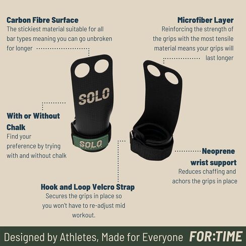 Gymnastics Grips for Cross Training - Fingerless - Gym Hand Grips for Pull ups and Gymnastic Training - Palm Protection Gymnastic Grips Perfect for Men and Women in Saudi Arabia