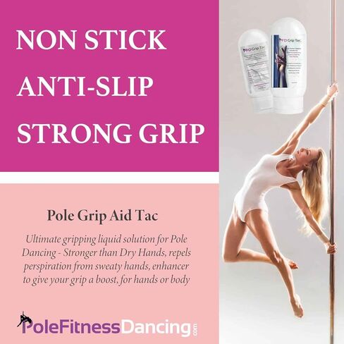 PFD Grip Tac - Pole Grip Aid Tac - الحل السائل النهائي للرقص على العمود - أقوى من الأيدي الجافة، يطرد العرق من الأيدي المتعرقة، معزز لإعطاء قبضتك دفعة قوية in Kuwait