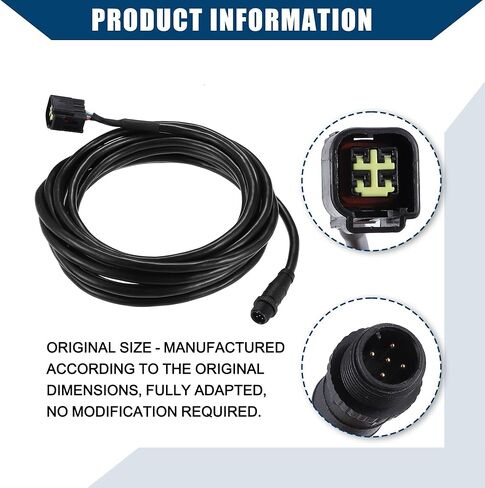 Hihaha 000-0120-37 4.5m Engine Interface Cable Kit with T Connector for Yamaha / 1 Set Black in Kuwait