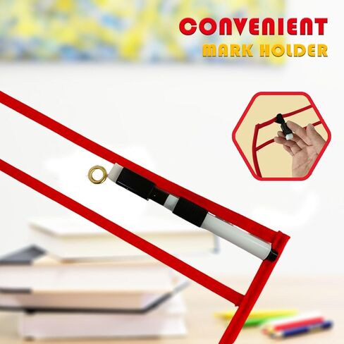 Dry Erase Pockets Magnetic Dry Erase Sleeves, Reused Plastic Sheet Protectors Paper Sheet Holder for Classroom Teacher Students Supplies in Kuwait