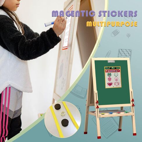 Dry Erase Pockets Magnetic Dry Erase Sleeves, Reused Plastic Sheet Protectors Paper Sheet Holder for Classroom Teacher Students Supplies in Kuwait