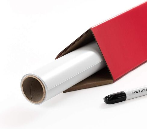 Whiteboard Wallpaper, Matte White, 4x6 ft Peel and Stick White Board, Dry Erase Decal & Projector Screen, Self-Adhesive Backing in Saudi Arabia