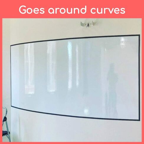 Whiteboard Wallpaper, Matte White, 4x6 ft Peel and Stick White Board, Dry Erase Decal & Projector Screen, Self-Adhesive Backing in Saudi Arabia