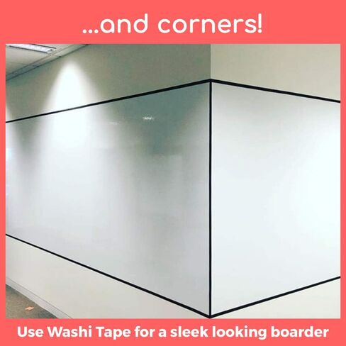 Whiteboard Wallpaper, Matte White, 4x6 ft Peel and Stick White Board, Dry Erase Decal & Projector Screen, Self-Adhesive Backing in Saudi Arabia