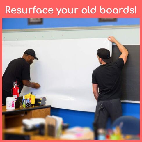 Whiteboard Wallpaper, Matte White, 4x6 ft Peel and Stick White Board, Dry Erase Decal & Projector Screen, Self-Adhesive Backing in Saudi Arabia