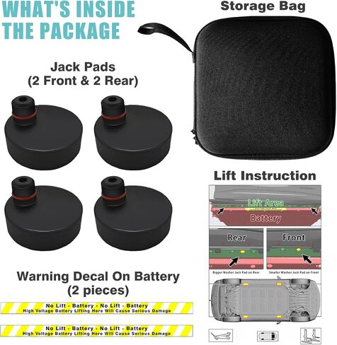 AOSKonology for Mach E Lifting Jack Pads Set of 4 Floor Jack Stand Compatible with 2023 2022 2021 Mustang Mach-E Accessories in Saudi Arabia