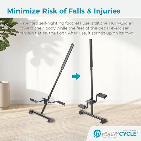 جهاز تمرين دواسة القدم من HurryCycle، بائع متجول محمول للتمرين لكبار السن مع مقاومة قابلة للتعديل وشاشة رقمية in Kuwait