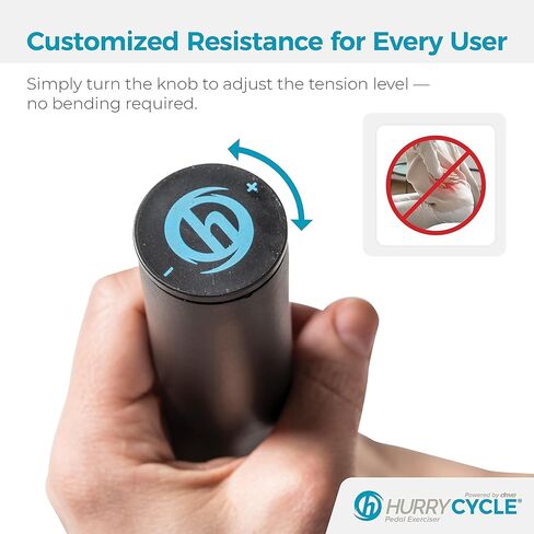 جهاز تمرين دواسة القدم من HurryCycle، بائع متجول محمول للتمرين لكبار السن مع مقاومة قابلة للتعديل وشاشة رقمية in Kuwait