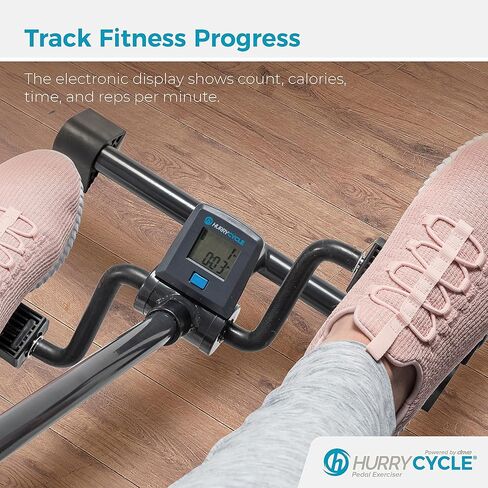 جهاز تمرين دواسة القدم من HurryCycle، بائع متجول محمول للتمرين لكبار السن مع مقاومة قابلة للتعديل وشاشة رقمية in Kuwait