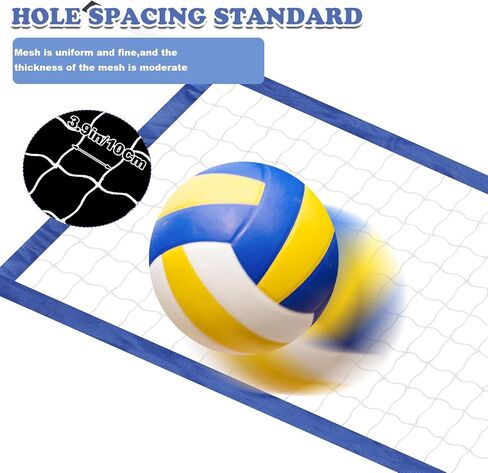ShinyRelief Volleyball Net Outdoor 15 x 2.95 ft Replacement Pool Volleyball Net Portable Volleyball Net for Backyard Swimming Pool Schoolyard Beach in Saudi Arabia