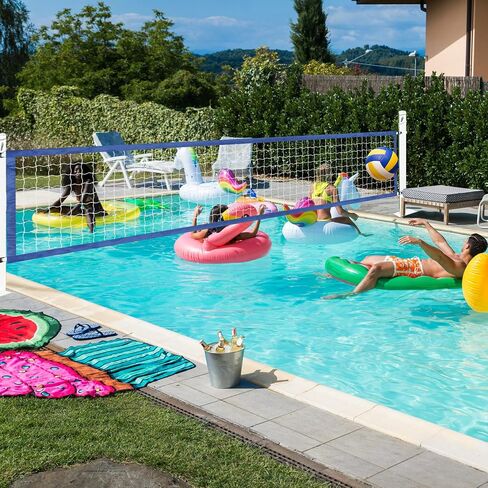 ShinyRelief Volleyball Net Outdoor 15 x 2.95 ft Replacement Pool Volleyball Net Portable Volleyball Net for Backyard Swimming Pool Schoolyard Beach in Saudi Arabia