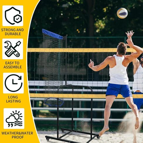 Volleyball Setter Trainer Net Adjustable Angle Volleyball Target Net for Indoor and Outdoor Practice Sturdy Footed Base Volleyball Training Equipment in Saudi Arabia