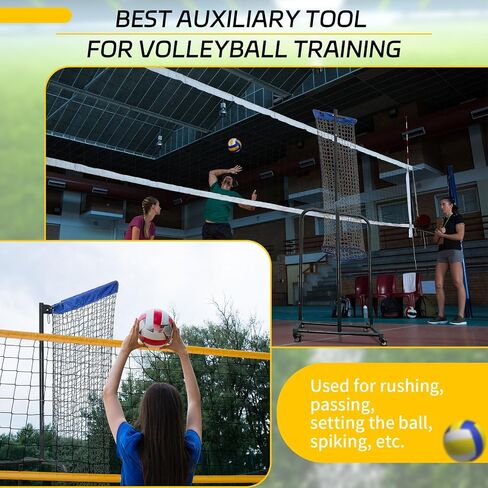 Volleyball Setter Trainer Net Adjustable Angle Volleyball Target Net for Indoor and Outdoor Practice Sturdy Footed Base Volleyball Training Equipment in Saudi Arabia