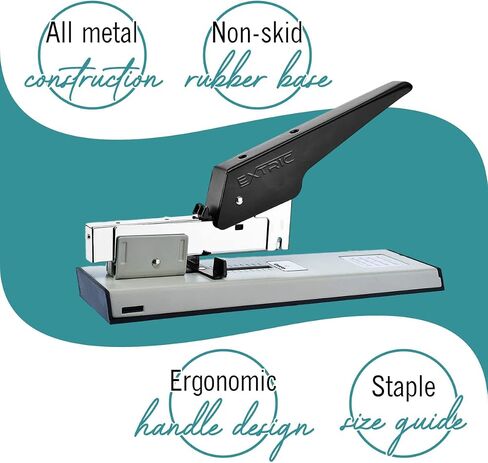 Heavy Duty Stapler - 100 Sheet Stapler Heavy Duty High Capacity Office Stapler, Staplers for Desk, Staplers Office Heavy Duty, Durable Quality Industrial Stapler in Saudi Arabia