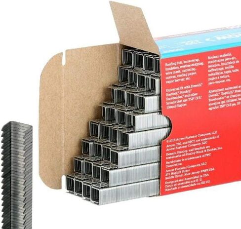 Arrow Fastener T50 506IP 3/8" Flat Crown Heavy Duty Steel Staples | Pro-Pack | 5000 Each Box in Saudi Arabia