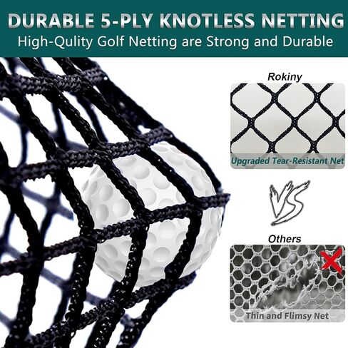 Golf Net, 10' Golf Hitting Nets for Backyard Practice Driving Chipping, Home Golf Swing Training Net Aids with Targets / 1 Golf Mat - Indoor Outdoor Golf Sports Game/Gifts for Men, Golf Lovers in Saudi Arabia