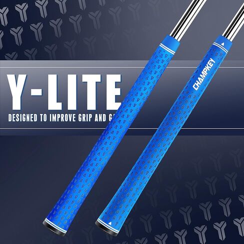 CHAMPKEY Y-LITE Golf Grips 13 Pack with All Repair Kits | All Weather Performance Golf Club Grips | High Traction Golf Rubber Grip with Texture Control Technology in Saudi Arabia