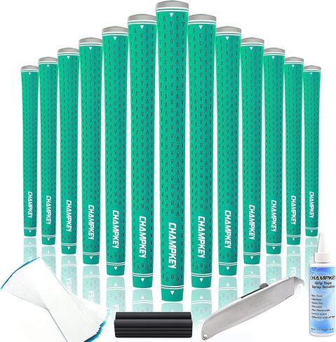 CHAMPKEY Y-LITE Golf Grips 13 Pack with All Repair Kits | All Weather Performance Golf Club Grips | High Traction Golf Rubber Grip with Texture Control Technology in Saudi Arabia