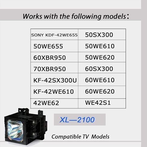 XL-2100 A1606034B XL-2100U/ XL2100/U/ Replacement Lamp with Housing for So-ny TVs in Saudi Arabia