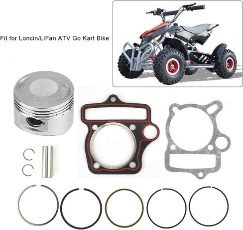 Engine Parts,125cc 54mm Engine Parts Piston Set Rings Gaskets Fit for ATV Go Kart Bike in Saudi Arabia