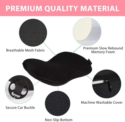 وسادة مقعد السيارة من إيفوريست للقيادة، وسادة مقعد السيارة من إسفنج الذاكرة، وسادة مقعد السائق لتخفيف آلام عظم الذنب، دعم قطني السيارة لمقعد القيادة، مقعد السيارة الداعم للسائقين القصيرين، وسادة مقعد السيارة in Kuwait