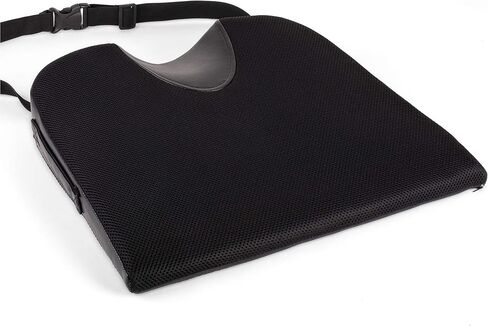 Gel Memory Foam Office Chair & Car Seat Cushion with Non-Slip Bottom – Tailbone Pain Relief Cushion, Ergonomic, Orthopedic Sciatica & Coccyx Pillow Cushion in Saudi Arabia