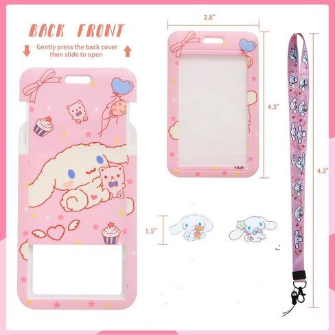 Kawaii Cute Cartoon School Office Supplies Stationery Gifts Set Includes Pencil Case,Pens,Sticky Note,Pins,Ruler,Eraser,Bookmarks,Stickers,Keychain,ID Card Holder for Girls Kids in Saudi Arabia