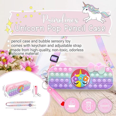 Primo Lines Kawaii Pencil Case and Complete 61 PCS Pink Stationary Set with Pop Up Cute Boba Case, 8 Pens, 50 Bubble Tea Stickers, Multi Color Pen For School Supplies in Saudi Arabia