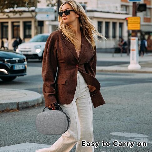 Hard Carrying Case For Apple Vision Pro - Grey | Compatible with Battery & Charger Accessories, Handheld Design Travel Case,Shockproof & Waterproof in Saudi Arabia
