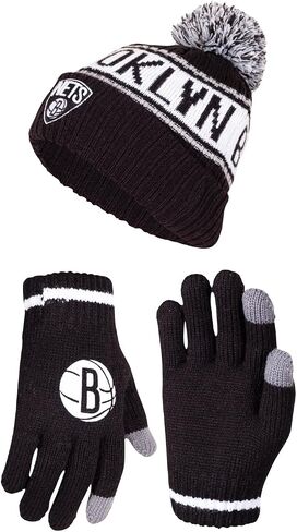 Ultra Game NBA Boys Girls Super Soft Winter Beanie Knit Hat With Extra Warm Touch Screen Gloves in Saudi Arabia