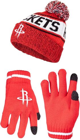 Ultra Game NBA Boys Girls Super Soft Winter Beanie Knit Hat With Extra Warm Touch Screen Gloves in Saudi Arabia