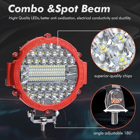 شريط إضاءة LED دائري 7 بوصة من WINBANG، قطعتان 201 وات شريط إضاءة القيادة مصابيح الضباب كومبو شعاع LED إضاءة الطرق الوعرة لسيارات الدفع الرباعي والشاحنات وATV وسيارات الدفع الرباعي والصيادين in Kuwait